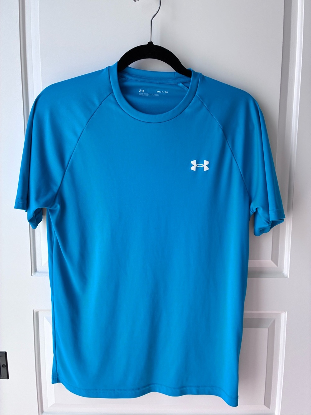 Under Armour Turquoise Short Sleeve Athletic Tee- Mens Small